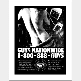 Guys Nationwide Vintage Retro LGBT Gay 90s Posters and Art